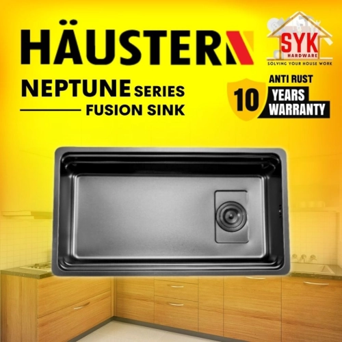 SYK Haustern Nano Kitchen Sink HT-NEPTUNE-780-BK/TG Sinki Dapur Moden Sink Dapur Bowl Undermount Single Kitchen Sink