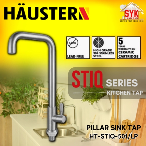 SYK HAUSTERN HQ-STIQ-501/LP Stainless Steel Pillar Tap Water Sink Tap Kitchen Tap Kitchen Sink Paip Paip Sinki Dapur