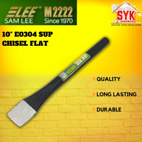 SYK Samlee E0304 10 Inch Sup Flat Chisel Breaker Concrete Simen Chisel Pecah Konkrit Simen Mata Pahat