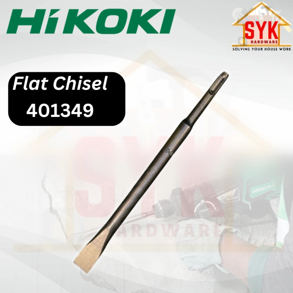 SYK Hikoki SDS Max Bull Point Flat Chisel Max Bit Type Concrete Breaker ...