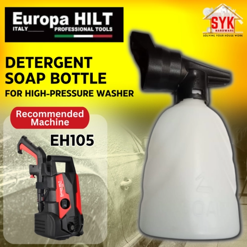 SYK EUROPA HILT EH105 1Pcs High Pressure Washer Soap Bottle Water Jet Detergent Soap Bottle Snow Foam Bottle Botol Sabun