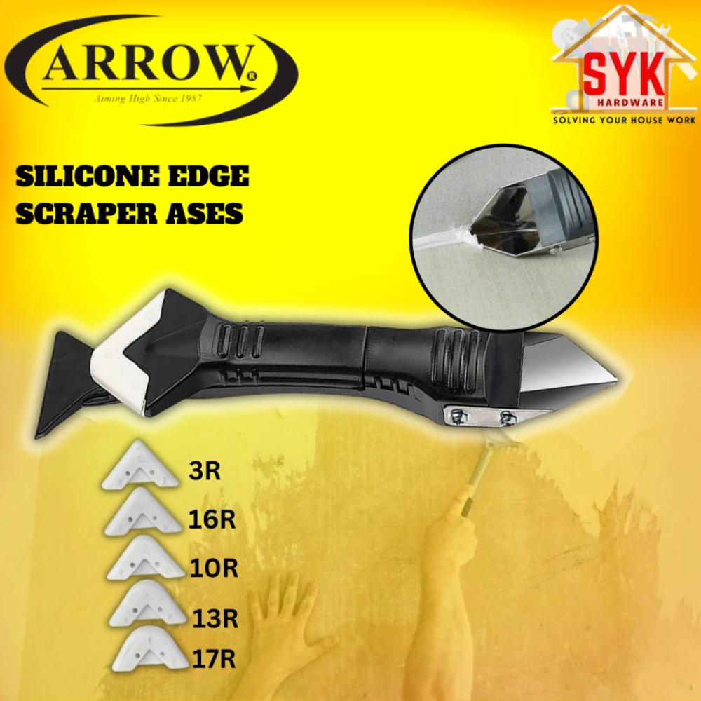 SYK Arrow ASES Silicone Edge Scraper Multifunction Design Silicone Removal Trowel Cleaning Tools Scraper