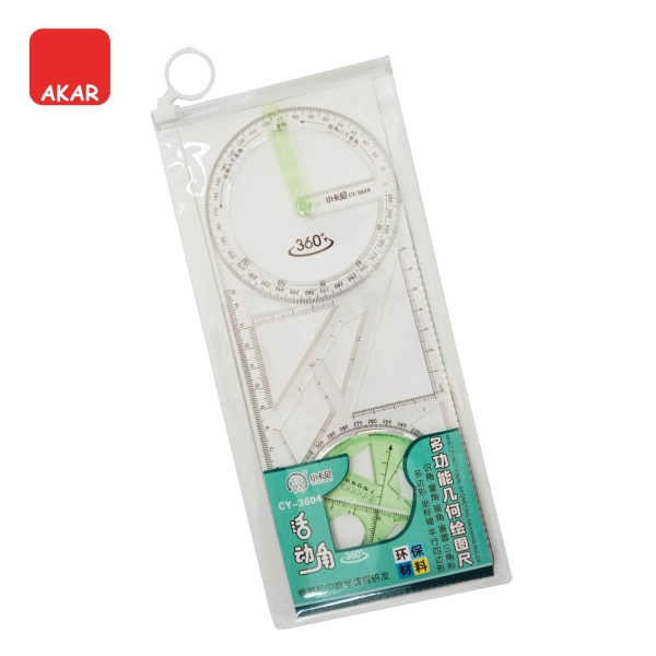 Multifunctional Geometric Ruler CY-3604 Math Instrument Set Stationery Set Desktop Stationery Selangor, Malaysia, Kuala Lumpur (KL), Semenyih Supplier, Suppliers, Supply, Supplies | V CAN (1999) SDN BHD