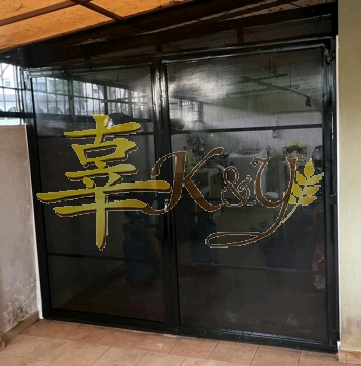 Installation Mild Steel Folding Metal Doors at Cheras (Window & Door)