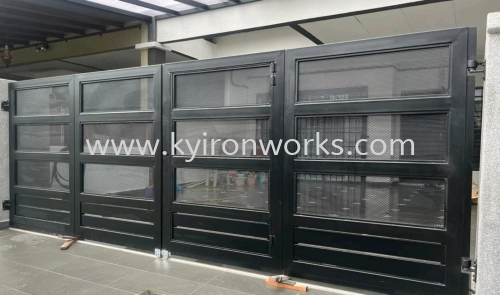 Mild Steel Aluminium/Perforated Plate Main Gate (Folding/Swing)