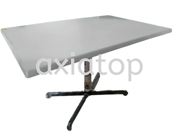 70x110cm / 80x120cm Isotop Pure White with H Rocket Leg Rectangle Table Cafe Table / Dining Table F & B Furniture Melaka, Malaysia, Selangor, Kuala Lumpur (KL), Johor Bahru (JB), Seri Kembangan Supplier, Suppliers, Supply, Supplies | Axiatop Furniture