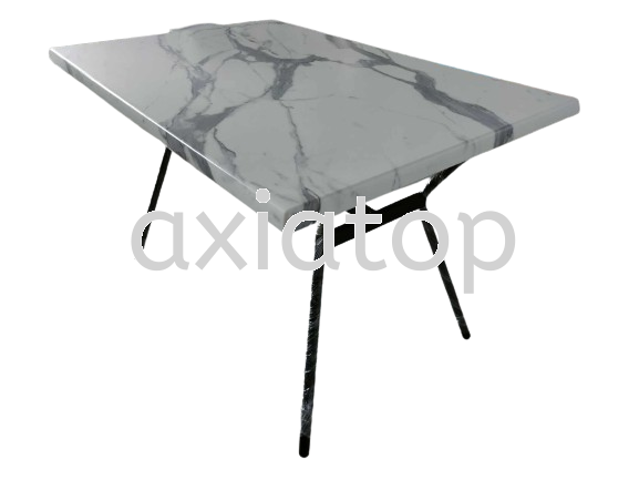 70x110cm / 80x120cm Romeo Marble with Steamboat Leg Rectangle Table Cafe Table / Dining Table F & B Furniture Melaka, Malaysia, Selangor, Kuala Lumpur (KL), Johor Bahru (JB), Seri Kembangan Supplier, Suppliers, Supply, Supplies | Axiatop Furniture