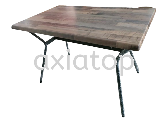 70x110cm / 80x120cm Rustic Maple with Steamboat Leg Rectangle Table Cafe Table / Dining Table F & B Furniture Melaka, Malaysia, Selangor, Kuala Lumpur (KL), Johor Bahru (JB), Seri Kembangan Supplier, Suppliers, Supply, Supplies | Axiatop Furniture