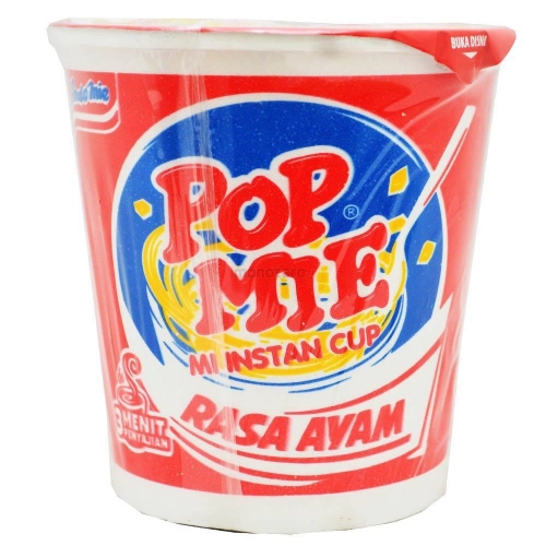 Indomie Pop Mie Mi Instant Cup Noodles Chicken Flavour 72g