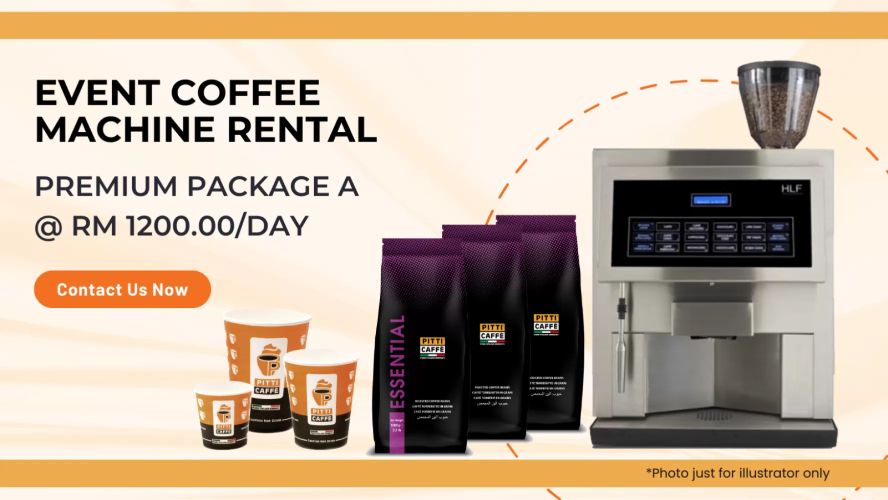 Event Coffee Machine Rental Premium Package A @ RM1350.00/Day 