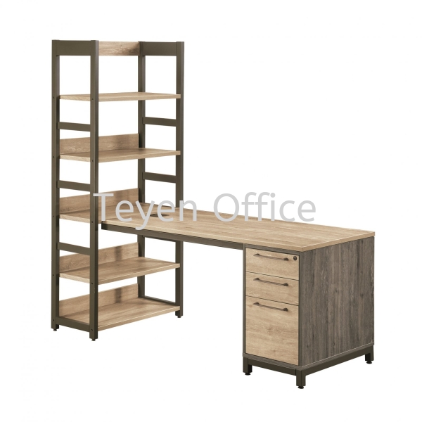 Soho Desk with Side Pier (5 Tiers) & Pedestal TABLE SET C/W CABINET TABLE Selangor, Malaysia, Kuala Lumpur (KL), Banting Supplier, Suppliers, Supply, Supplies | TEYEN OFFICE FURNITURE SDN BHD