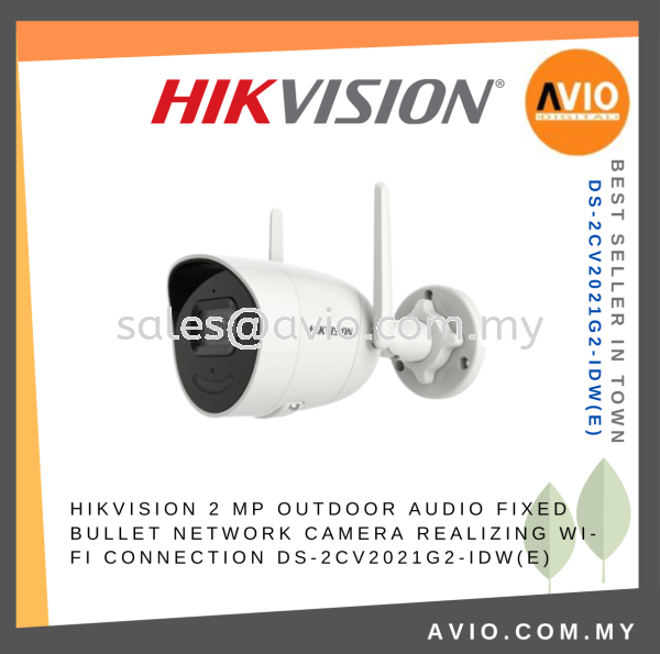 Hikvision 2MP 2 Megapixel Wifi Wi-Fi IP66 Outdoor 2 Way Audio IP Network Bullet CCTV Camera Micro SD DS-2CV2021G2-IDW(E) IPC NETWORK CAMERA HIKVISION Johor Bahru (JB), Kempas, Johor Jaya Supplier, Suppliers, Supply, Supplies | Avio Digital