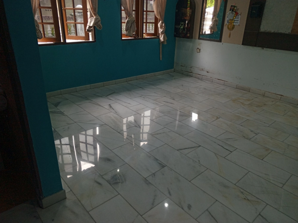 Floor Grinding and Polishing at Kampung Seri Menanti, JB