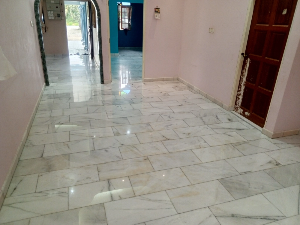 Floor Grinding and Polishing at Kampung Seri Menanti, JB