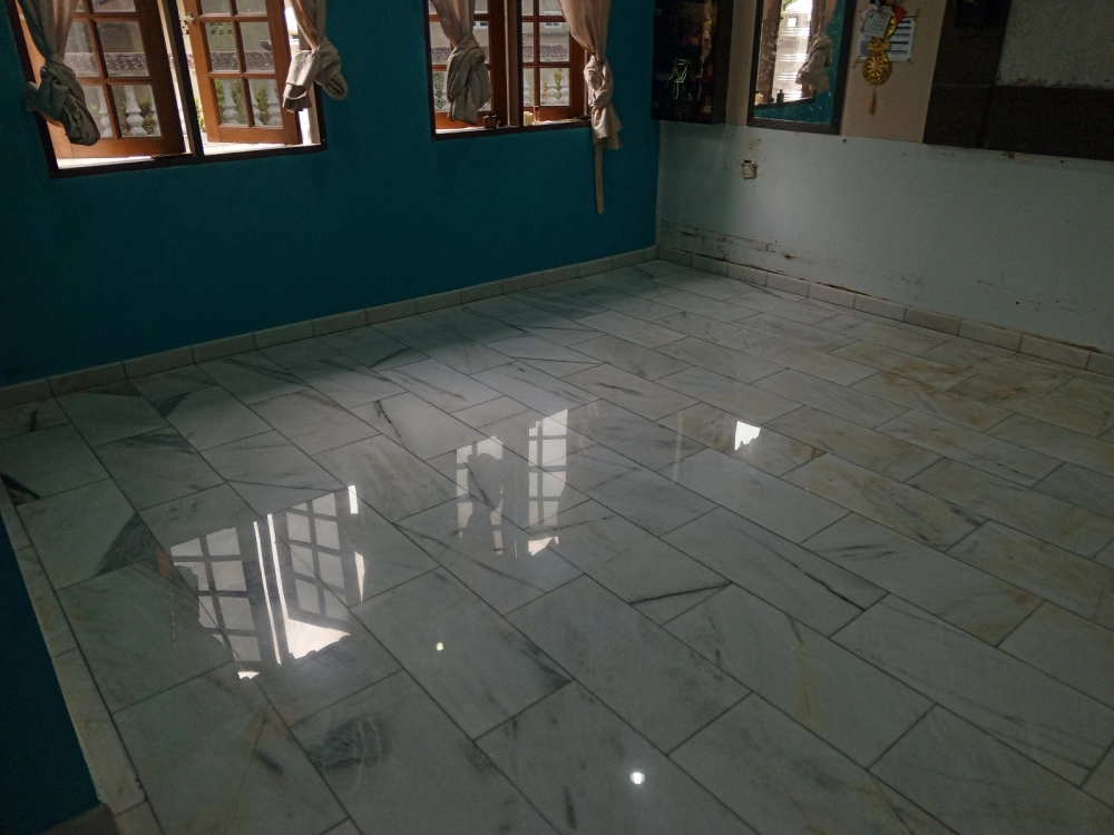 Floor Grinding and Polishing at Kampung Seri Menanti, JB
