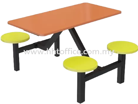 B1 - 4 Seater Fibre Glass Canteen Table Set