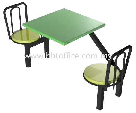 A2 - 2 Seater Fibre Glass Canteen Table Set