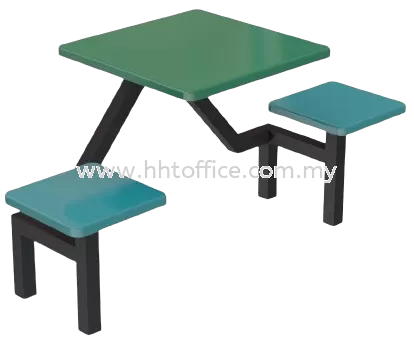 A3 - 2 Seater Fibre Glass Canteen Table Set