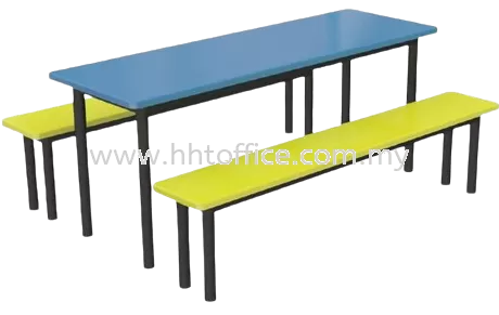 D1 - 6 Seater Fibre Glass Canteen Table Set