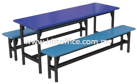 D2 - 6 Seater Fibre Glass Canteen Table Set