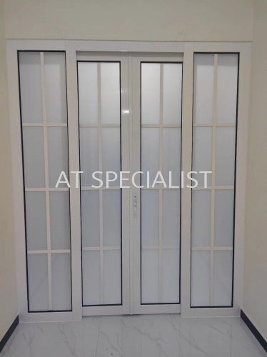 Hanging Sliding Door 4 panel (French style & Frosted)