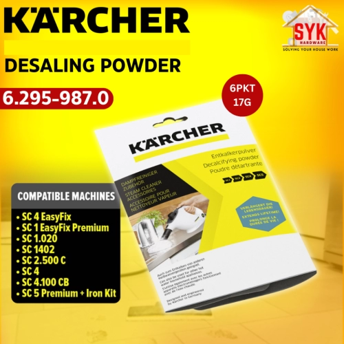 SYK Karcher Descaling Powder RM 511 For Easy Fix Premium Steamer Cleaner Machine Powder  6.295-987.0