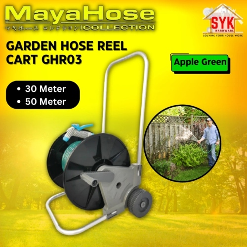 SYK Maya Hose GHR03-AG302G6 GHR03-AG502G6 Cart Garden Hose Reel Car Wash Household Hose Reel 50Meter 30Meter