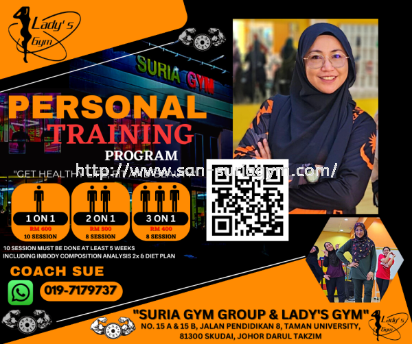  PERSONAL TRAINER Fitness class Johor Bahru (JB), Penang, Taman Universiti, Skudai, Senai, Georgetown Supplier, Suppliers, Supply, Supplies | San Suria Gym