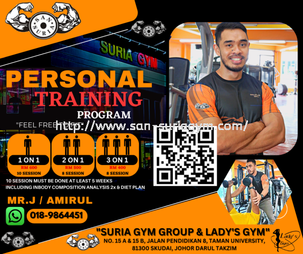  PERSONAL TRAINER Fitness class Johor Bahru (JB), Penang, Taman Universiti, Skudai, Senai, Georgetown Supplier, Suppliers, Supply, Supplies | San Suria Gym