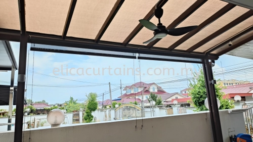 Outdoor Roller Blind, Sunscreen, Sunblock, UV Protection, Afternoon Direct Sun Don't Worry, Carporch Are, Garden Area, Relaxing Area 