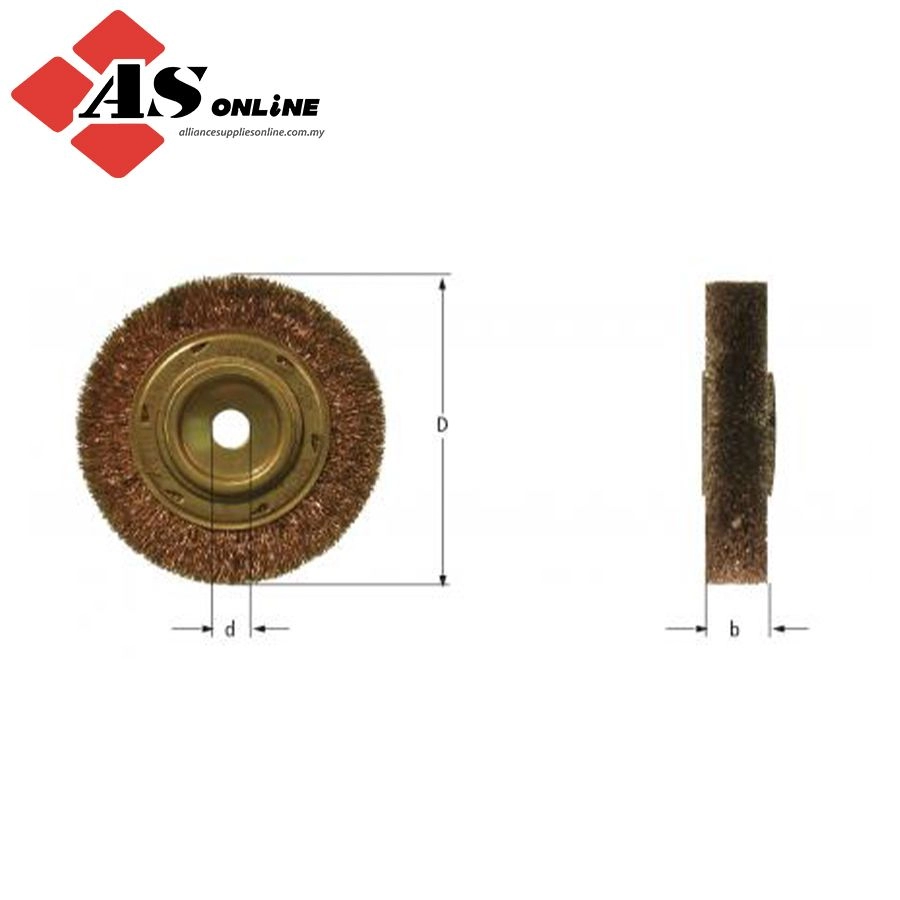 AMPCO Crimped Wire Wheel Brush 102mm / Model: KR2102