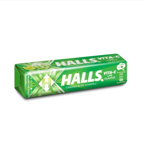 Halls Vita C Lime 34g