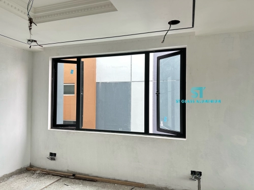 Multipoint Casement Window with Fixed Glass Window 