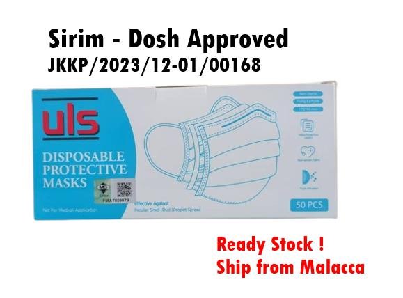 3ply Disposable Face Mask With Sirim Dosh