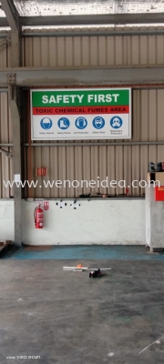 Safety Sign Board with Frame