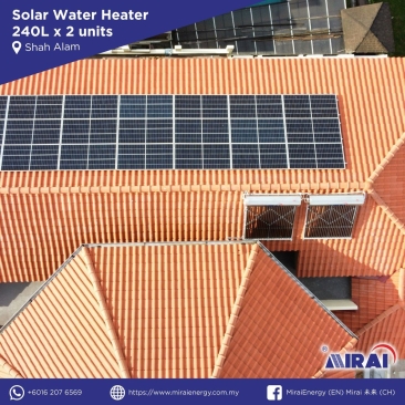 Residential Solar Water Heater - Kota Kemuning Hills, Shah Alam, Selangor