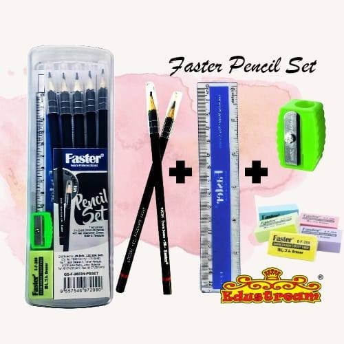 FASTER 2B PENCILS 9803N PB SET GS-F-9803N-PB SET Stationery Set Stationery & Craft Johor Bahru (JB), Malaysia Supplier, Suppliers, Supply, Supplies | Edustream Sdn Bhd