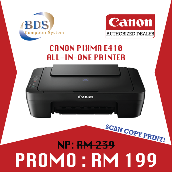 Canon Pixma E410 Compact All-In-One Printers Kuala Lumpur (KL), Selangor, Malaysia Retailer, Services, Supplier, Reseller | BDS Computer System