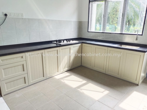 Wood Grain Kitchen Cabinet @ Pulau Indah | Carey Island | Selangor