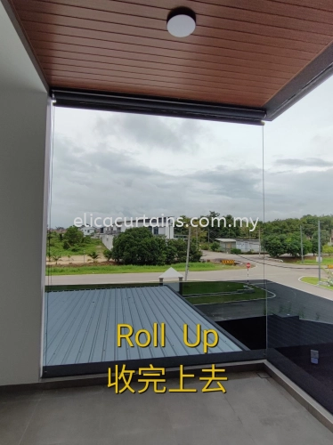 Outdoor Roller Blind Sunscreen Material, UV Protection, Sunblock, Also Can Block Rain, Looks Exclusive.