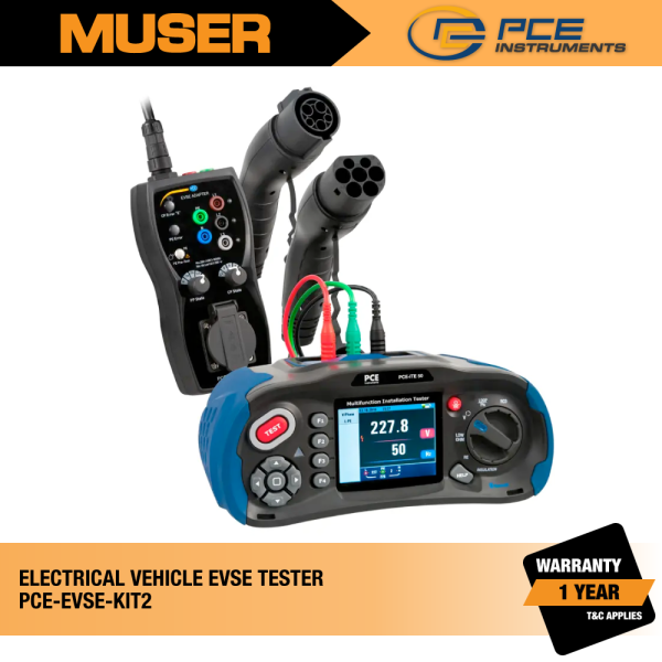 PCE-EVSE-KIT2 Electric Vehicle EVSE Tester | PCE Instruments by Muser Automotive Tester PCE Instruments Kuala Lumpur (KL), Malaysia, Selangor, Sunway Velocity Supplier, Suppliers, Supply, Supplies | Muser Apac Sdn Bhd