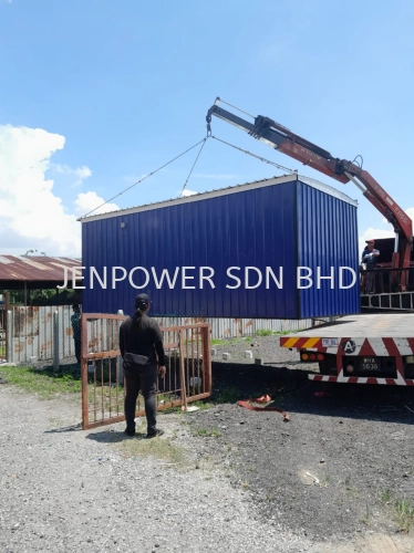 lorry crane tranfer cabin office in hulu Langat Selangor 