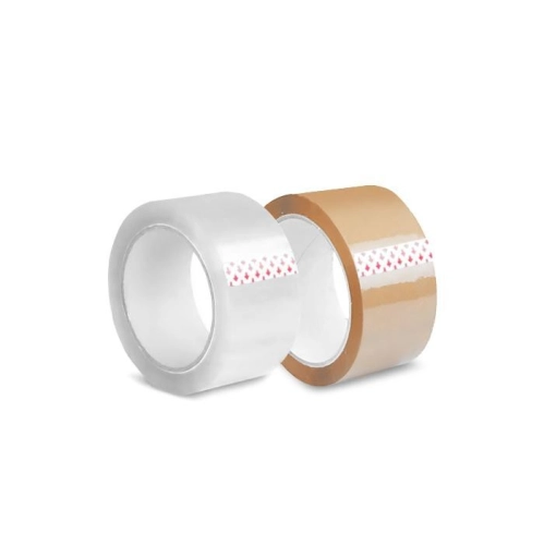 Plain Transparent | Brown OPP Tape - 72mm (W) x 50 m/80 m/100 m (L)