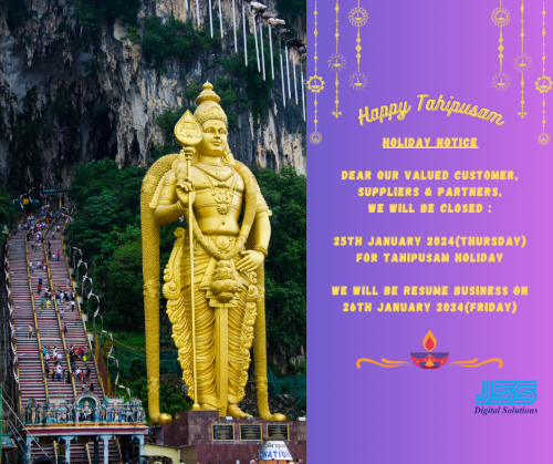 Holiday Notice - Thaipusam