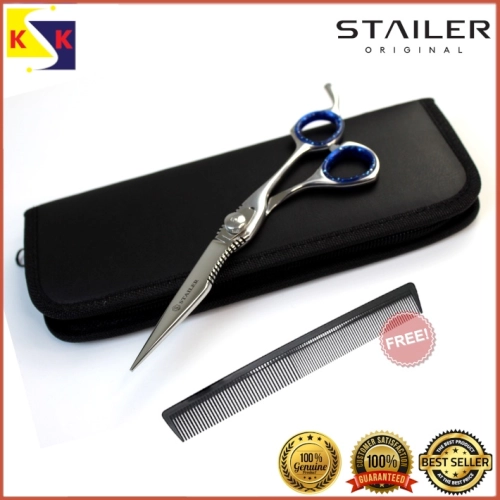 STAILER PROFESSIONAL FISHBONE RAZOR SHEARS BARBER SALON SCISSOR SUPER SHARP