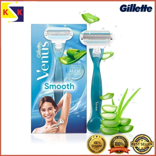 Gillette Venus Smooth Hair Removal Razor for Women with Aloe Vera