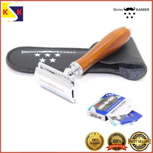 The Donn Barber Rosewood Double Edge Safety Razor Free Tucks