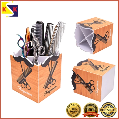 RAYMON High Quality Barber Scissors Display Holder Acrylic Scissor Holder Display Toolbox