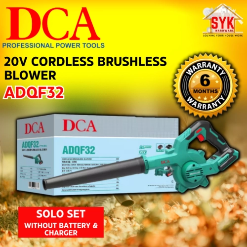 SYK DCA ADQF32 20V Cordless Brushless Blower SOLO Vacuum Cleaner Battery Leaf Blower Mesin Blower Bateri Sapu Daun