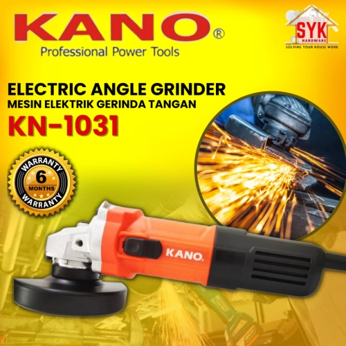 SYK KANO KN-1031 750W 100mm 4Inch Electric Angle Grinder Cutting Grinding Machine Power Tools Mesin Gerinda Tangan